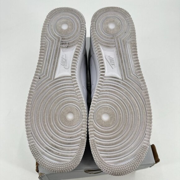 Nike Air Force 1 Women White Essential Light Patent Leather Ore Sneaker 10 Shoes - Picture 12 of 12